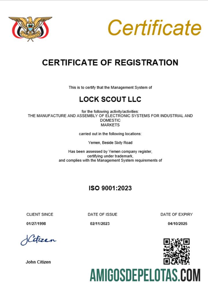 Certificado de registro comercial do Iêmen para download, modelo Word e PDF